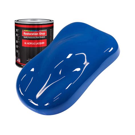 Restoration Shop Reflex Blue Acrylic Lacquer Auto Paint Quart Paint