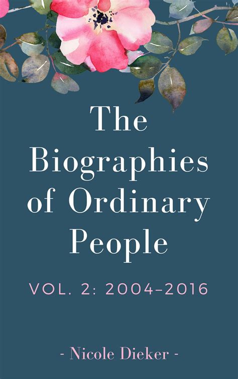 Review Of The Biographies Of Ordinary People 9780998674322 Foreword