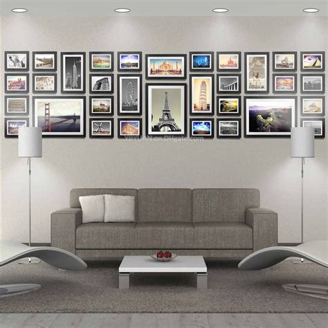 2019 Large Wood Photo Frame Gallery Wall Modern Style Flat Moulding