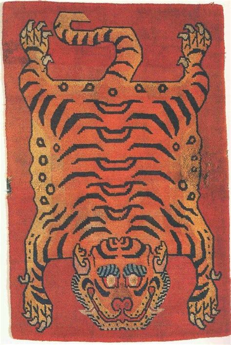 Antique Store S Drawer Tiger Rug Late 1800s Tibet Tiger Rug