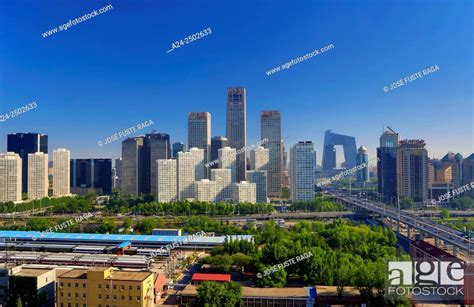 China Beijin City Guomao District Skyline East Second Ring Road