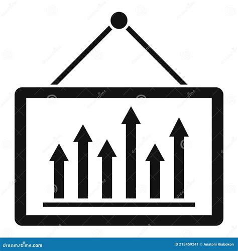 Restructuring Graph Icon Simple Style Stock Vector Illustration Of