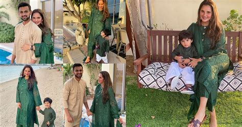 Beautiful Eid Pictures Of Sania Mirza And Shoaib Malik