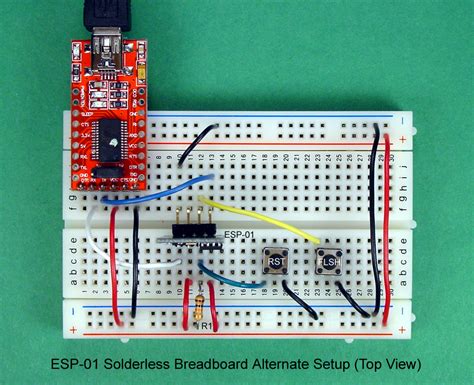Breadboard And Program An Esp 01 Circuit With The Arduino Ide Projects