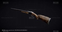 单管猎枪,散弹枪,老式步枪道具3d maya模型_枪械模型模型下载-摩尔网CGMOL