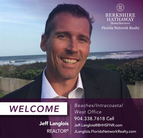 Berkshire Hathaway Homeservices Florida Network Realty Welcomes Jeff