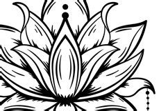 Lotus flower SVG File (230466) | SVGs | Design Bundles