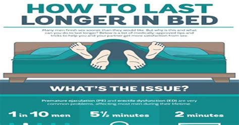 How To Last Longer In Bed Infographics