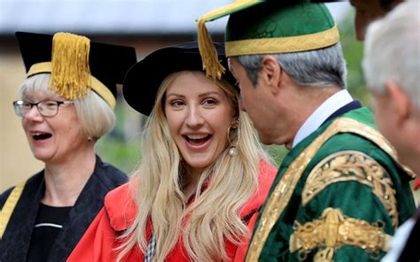 Ellie Goulding Receiving Honorary Doctor Of Arts Degree From The University Of Kent 07 18 2019