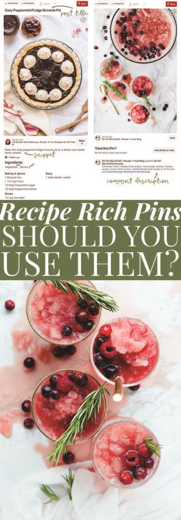 Recipe Rich Pins Should You Use Them Or Not How To Use Recipe Rich