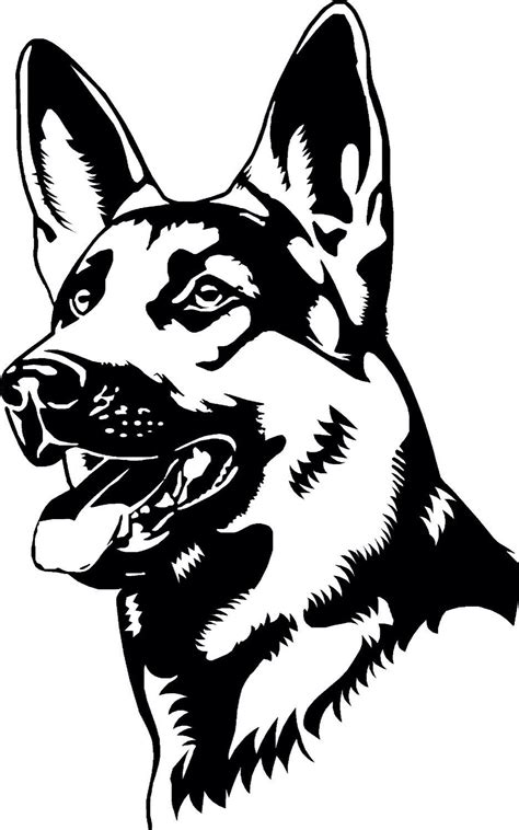 Chien Dog Stencil Stencil Art Stencils German Shepherd Colors