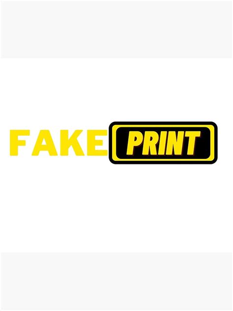 Fake Print Art Print By Veerash Redbubble