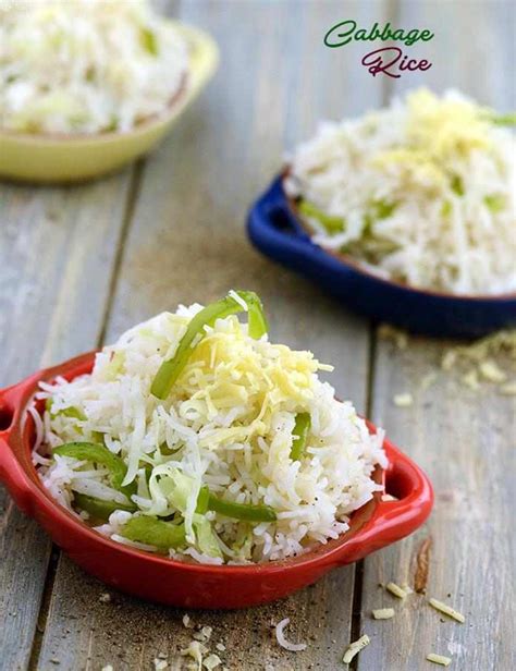 Cabbage Rice Recipe Indian Recipes