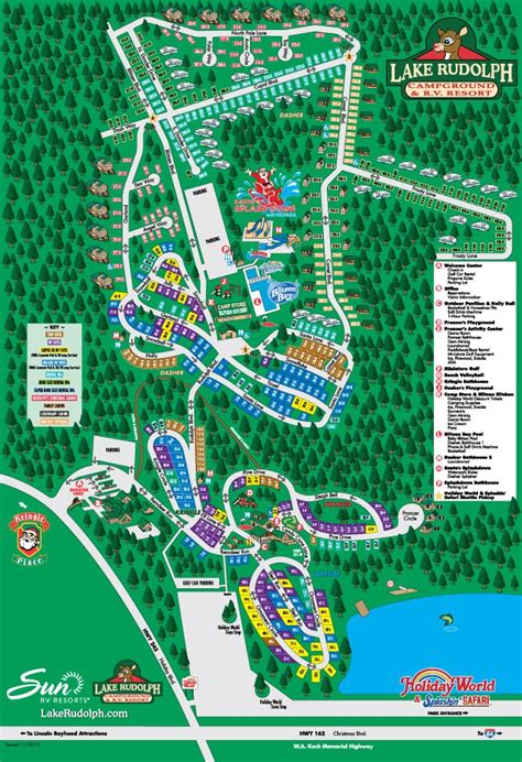 campground map lake rudolph campground and rv resort lake rudolph holiday world rv parks and