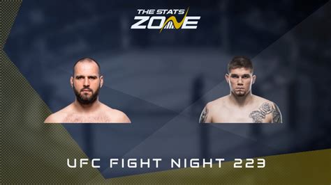 Mma Preview Martin Buday Vs Jake Collier At Ufc Fight Night 223 The Stats Zone