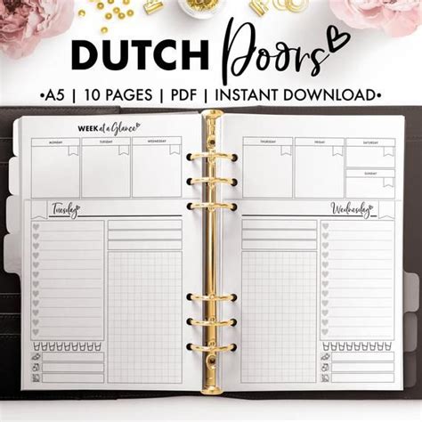 Dutch Doors Black And White Pdf Page A Created By