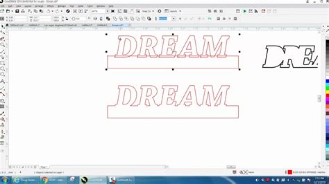 Corel Draw Tips Tricks Text Cut Out And Engraved YouTube