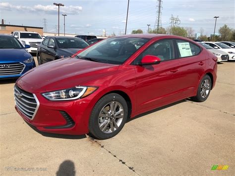 2018 Scarlet Red Hyundai Elantra Sel 127083558 Car