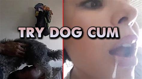 Babe Is A Real Cocksucker She Sucks Her Dogs Cock Until