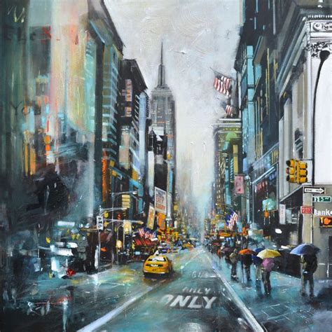 Down 5th Ave To The Empire State Building Limited Edition Print On
