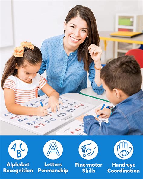 Buy Coogam Magnetic Letters Practicing Board Magnets Tracing Abc