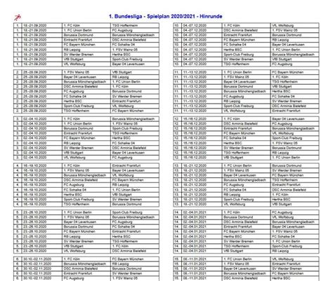 An der dezentralen austragung des turniers wird festgehalten. Bundesliga Spielplan PDF Download | Freeware.de