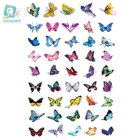 Buy Rocooart Rc2315 Waterproof Temporary Tattoo Stickers Glitter Colorful