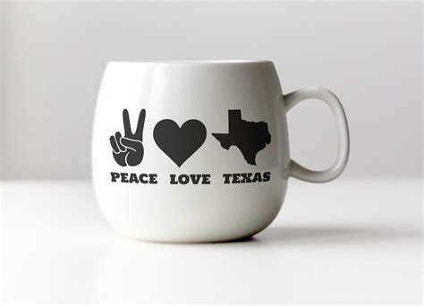 Peace Love Texas Svg Texas Svg Texas State Svg Western Svg Etsy