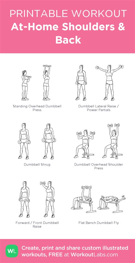 This upper body workout will help women build shoulder and back development and strength. at-home shoulders & back routine. | Back and shoulder ...