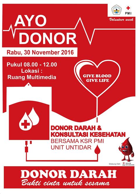 Poster Donor Darah Cdr Sketsa