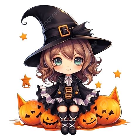 Illustration Of Cute Girl With Magician Costume In Halloween Cute Girl