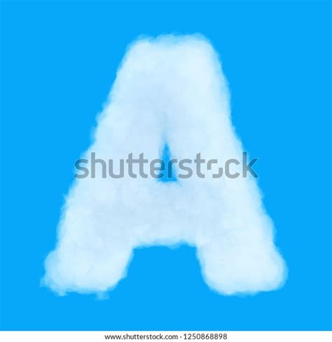 Puffy Cloud Font Set Letters Numbers Stock Photo 1250868898 Shutterstock