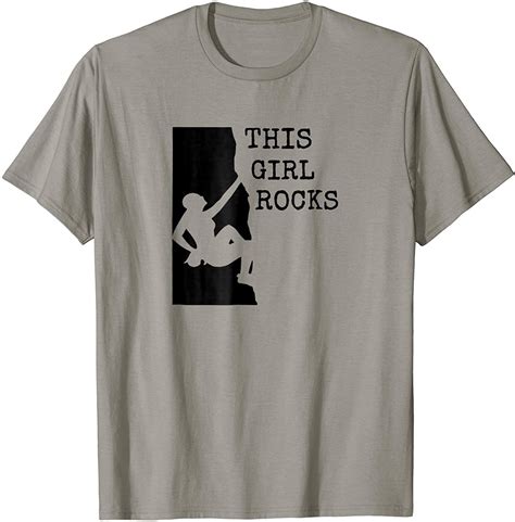 This Girl Rocks Climbing T Shirt For Woman Rock Climber In 2020 T Shirts For Women Love Shirt