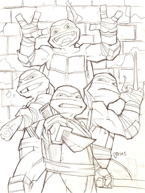 Teenage Mutant Ninja Turtles Drawing Images Drawing Skill