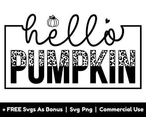 Hello Pumpkin Svg Png Files Autumn Svg Fall Svg Fall Shirts Etsy