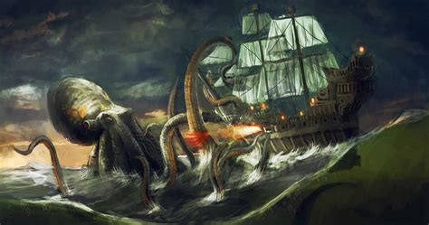 The Kraken Legend Or Beast Pirate Ship Vallarta Blog Sea
