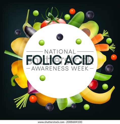 National Folic Acid Awareness Week Observed Stock Vector Royalty Free 2088684100 Shutterstock