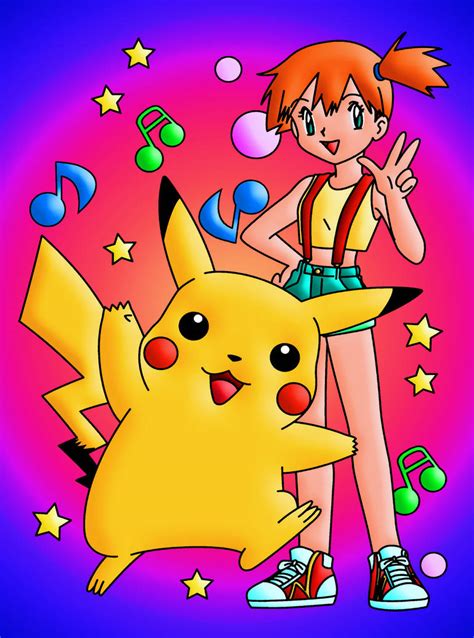 Pikachu And Misty Colourised By Cotterill23 On Deviantart
