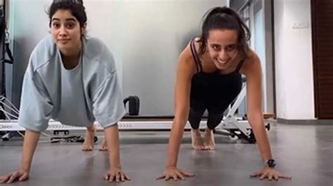 janhvi kapoor wows fans with her workout video out with her trainer namrata purohit fan writes