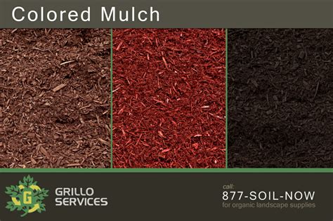 Brown Black And Red Mulch In Ct Grillo Services