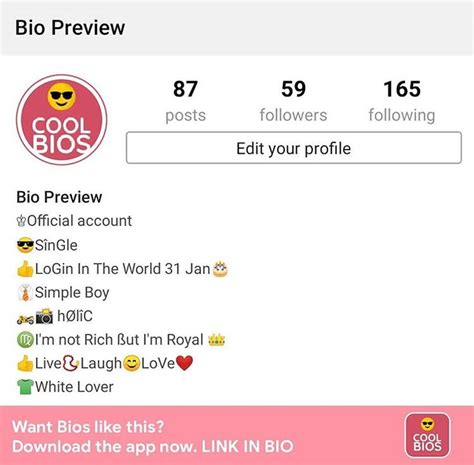 Cool Bio Quotes Ideas On Instagram Find More Bio App Link In Bio👆