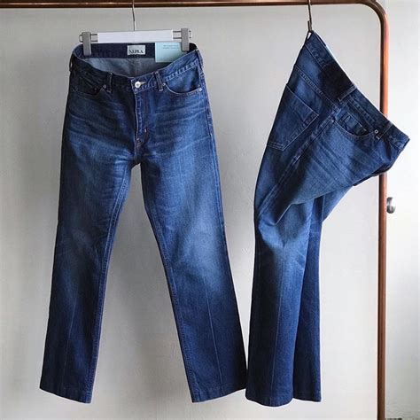 Nepla Narrow Straight Botanical Jeans Vintage Mens