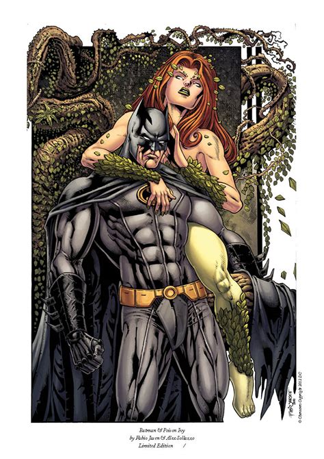 Batman And Poison Ivy Fabio Jasen Comics2movies