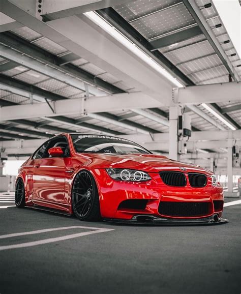 Bmw E92 M3 Red Slammed E46 Cabrio E92 335i Bmw M4 Bmw Sport Sport