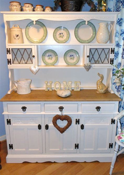 Old Charm Welsh Dresser Solid Painted In F And B Dimity Welsh Dresser H