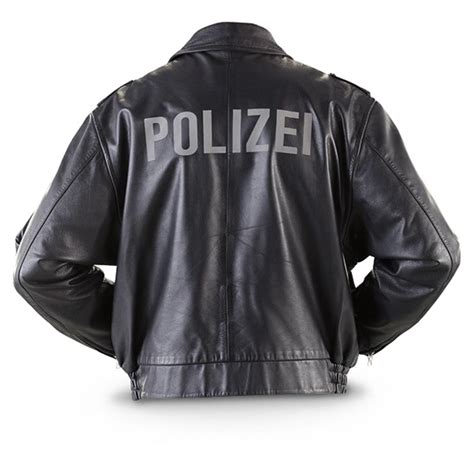 German Police Surplus Leather Jacket Used 201814 Insulated Military
