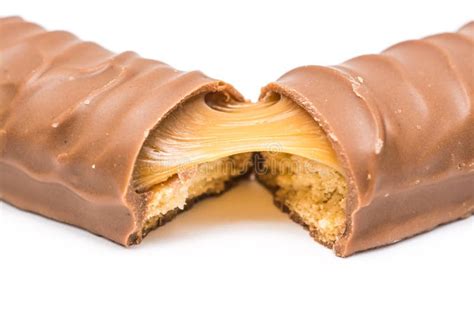 Barra De Chocolate Do Caramelo Imagem De Stock Imagem De Confeitaria