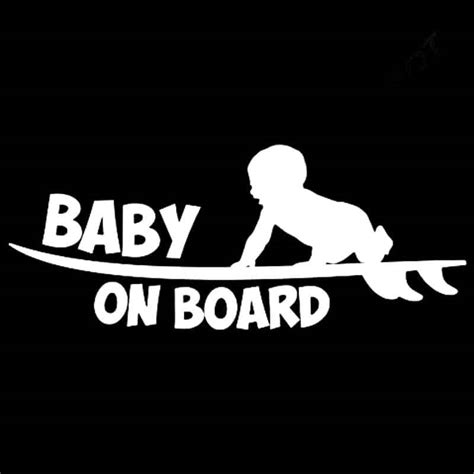 Surfboard Baby On Board Sticker Decal Baby On Board Store
