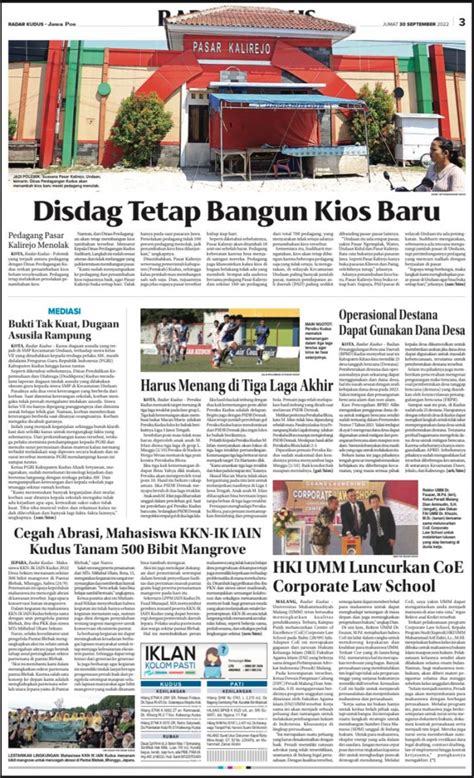 hki umm luncurkan coe corporate law school radar kudus umm dalam berita koran online