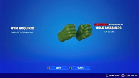 Buying The Hulk Smashers Pickaxe In Fortnite Youtube
